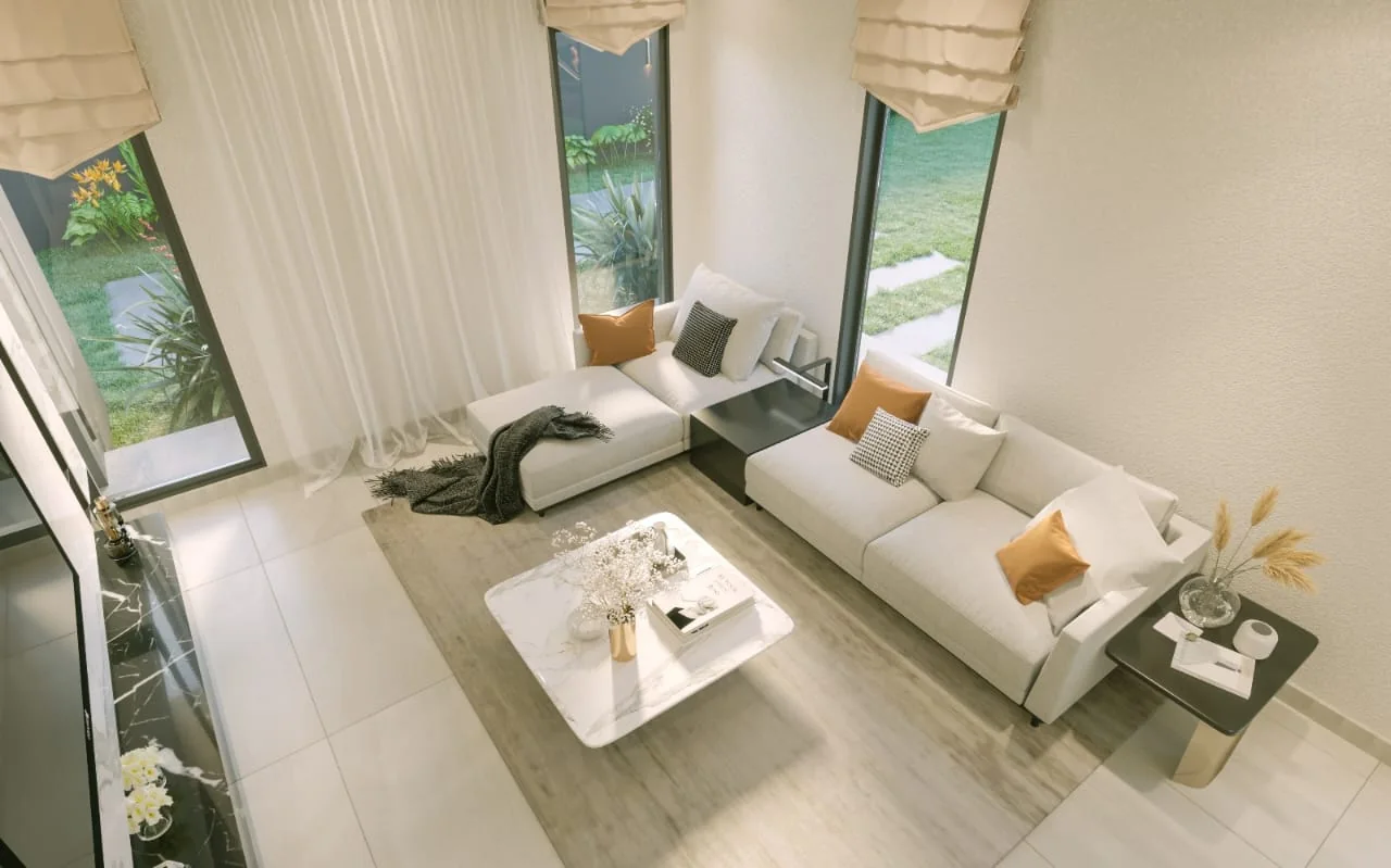 A bright Palmera living room